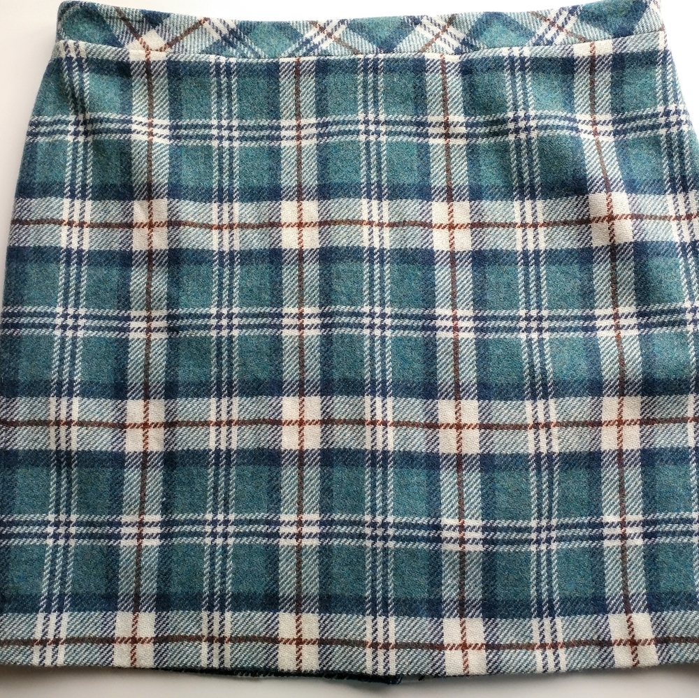 LL Bean Eastport Wool Skirt Size 20 Deep Tidal